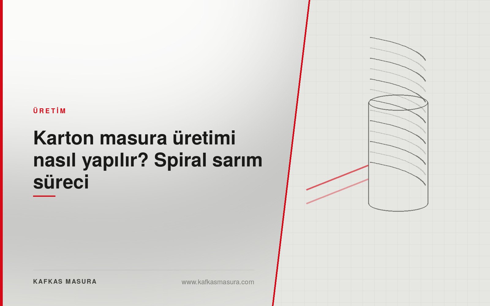 Karton masura üretimi nasıl yapılır? Spiral sarım süreci — Kafkas Masura