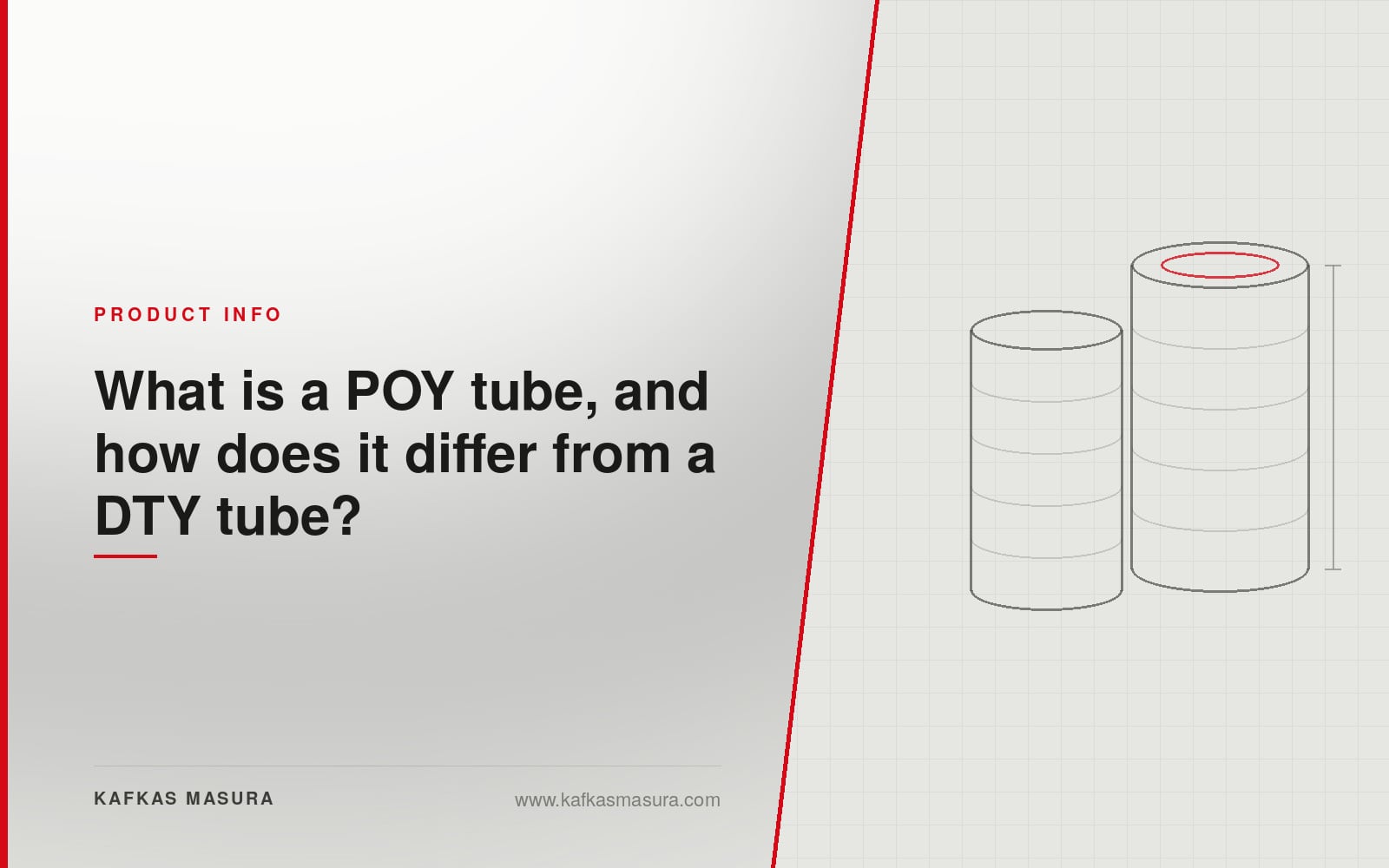 What is a POY tube, and how does it differ from a DTY tube? — Kafkas Masura