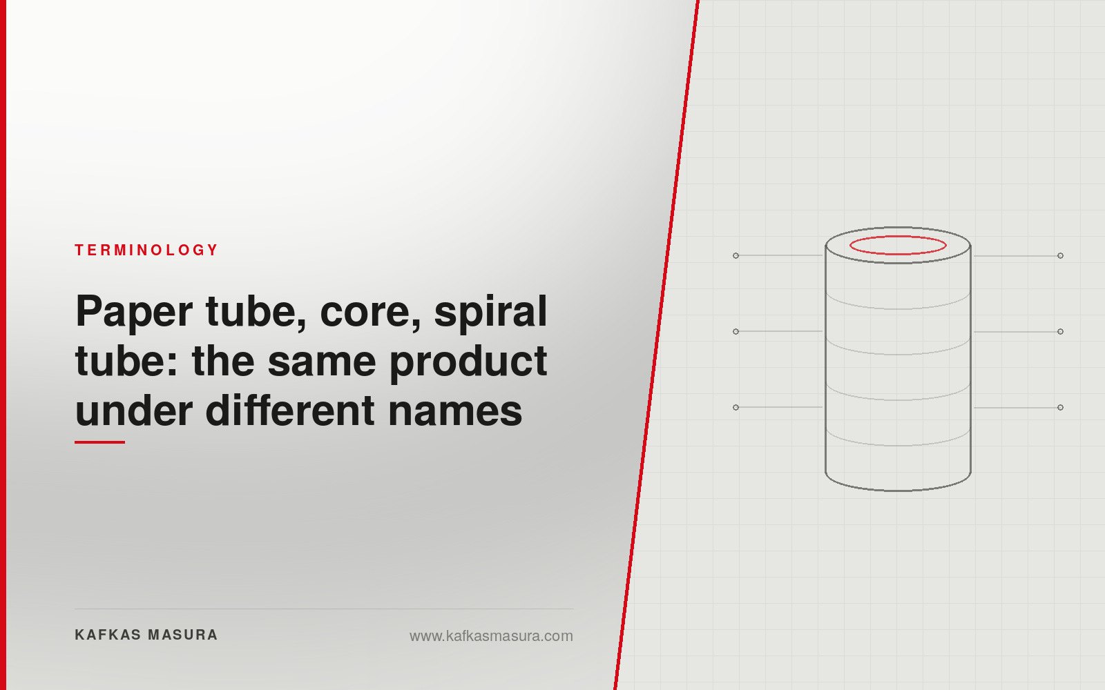 Paper tube, core, spiral tube: the same product under different names — Kafkas Masura