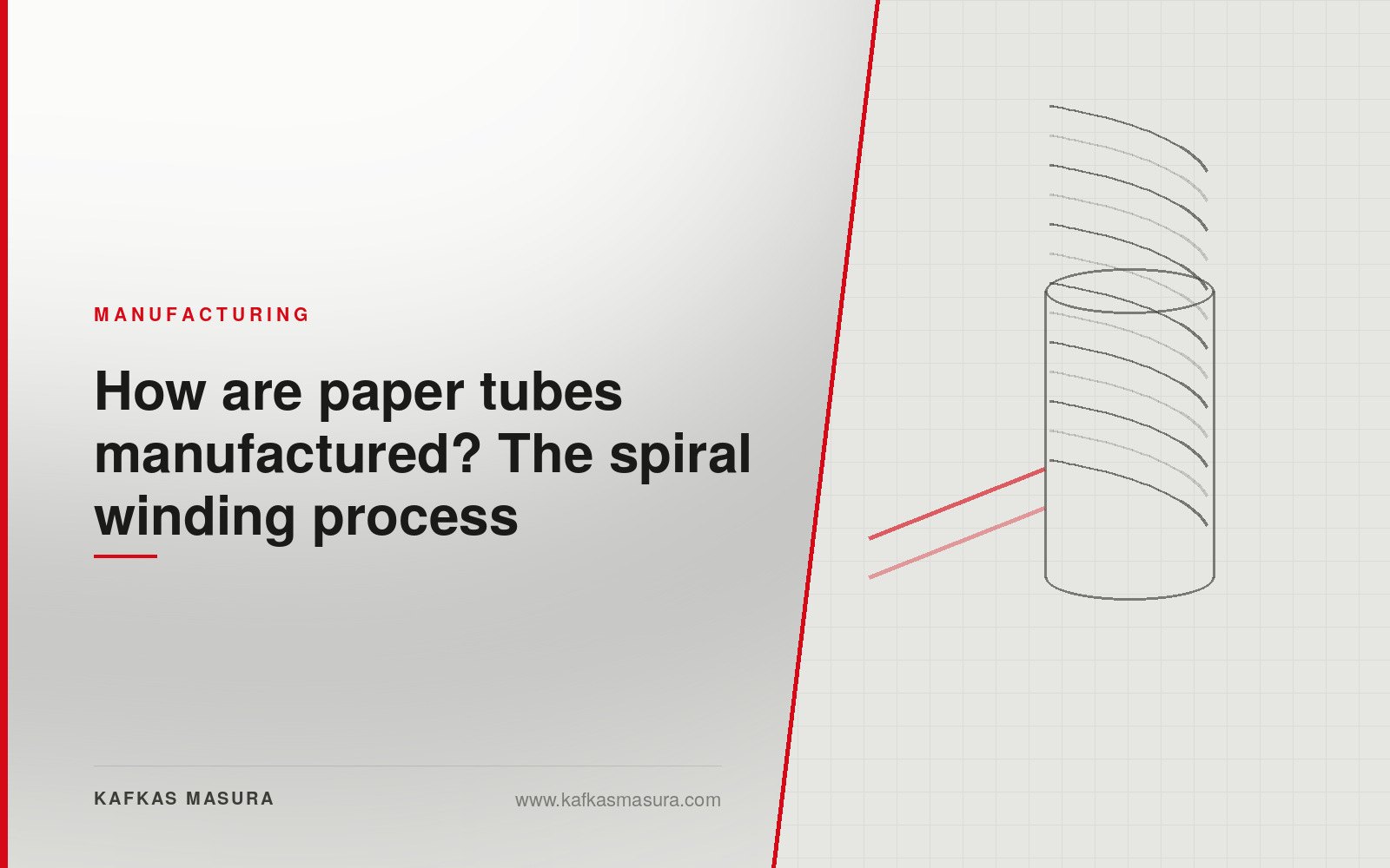 How are paper tubes manufactured? The spiral winding process — Kafkas Masura